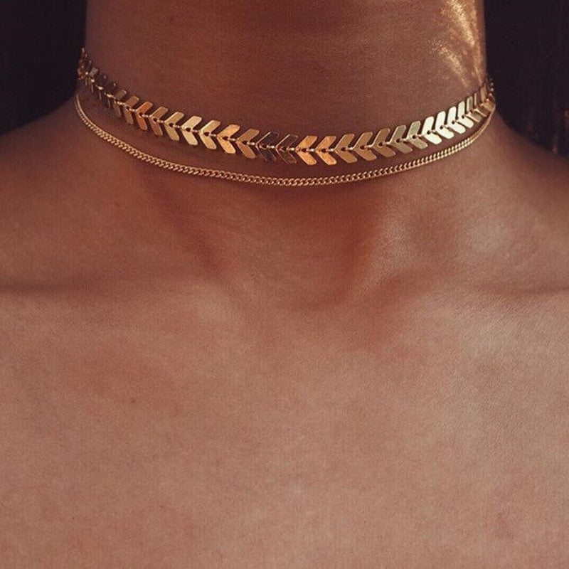 Dove Water Droplets Clavicle Chain Necklaces