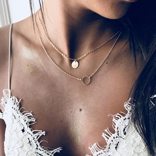 Dove Water Droplets Clavicle Chain Necklaces