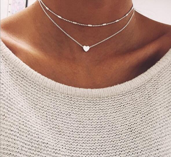 Dove Water Droplets Clavicle Chain Necklaces