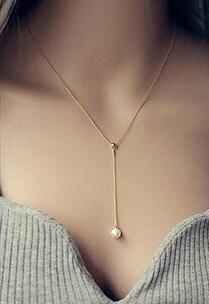 Dove Water Droplets Clavicle Chain Necklaces