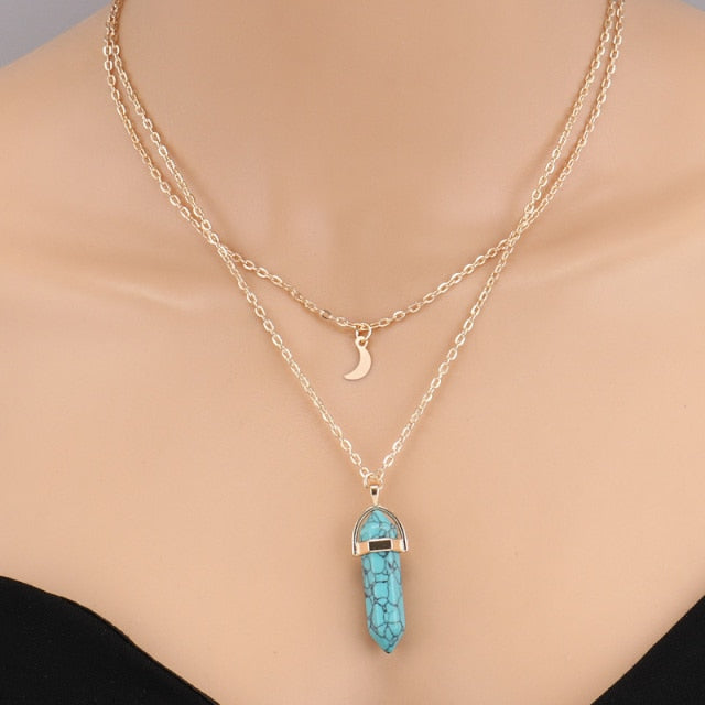 Dove Water Droplets Clavicle Chain Necklaces