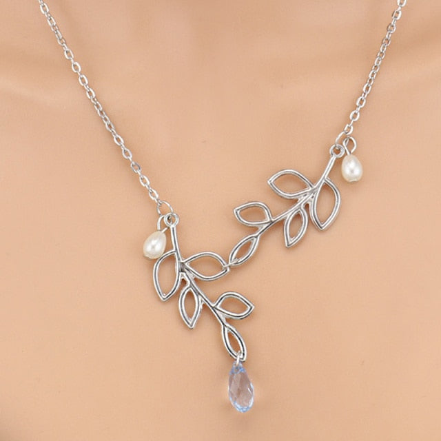 Dove Water Droplets Clavicle Chain Necklaces
