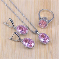 Silver Color Costume Jewelry Set For Women