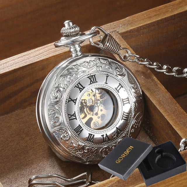 Vintage 2 Sides Open Case Mechanical Men's Watch
