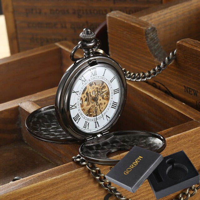 Vintage 2 Sides Open Case Mechanical Men's Watch