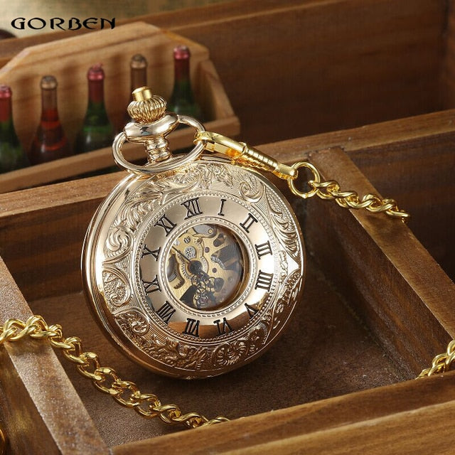 Vintage 2 Sides Open Case Mechanical Men's Watch