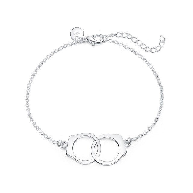 Charms beads Chain Beautiful bracelet silver color fashion for women