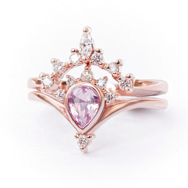 Luxury Exquisite Crown-Shaped Rings Set For Women