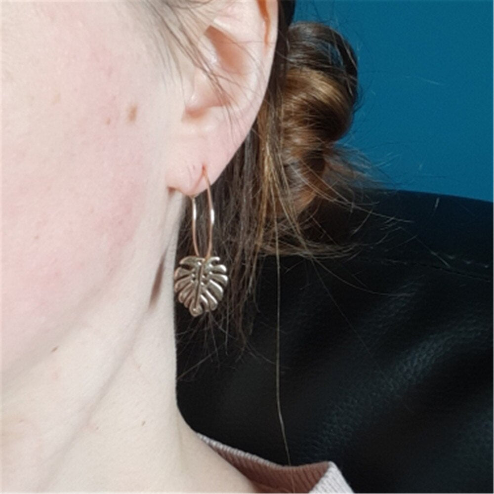 Vintage Leaf Earrings for Women