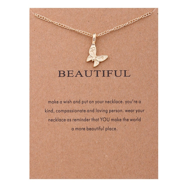 Clover Unicorn Luck Pendant Necklaces