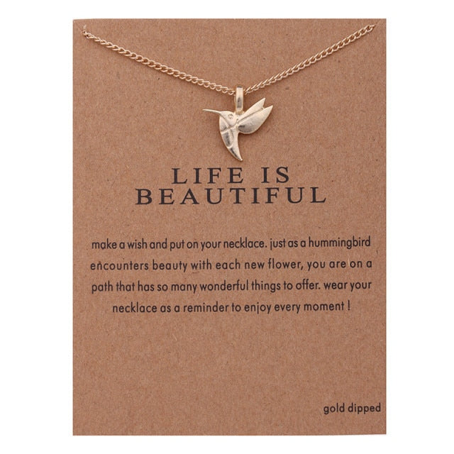 Clover Unicorn Luck Pendant Necklaces