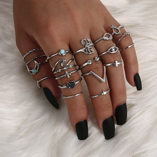 Anillos de plata antiguos de Bohemia