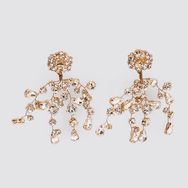 New ZA Crystal Drop Earrinigs For Women