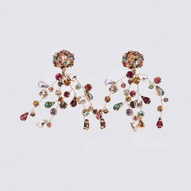 New ZA Crystal Drop Earrinigs For Women