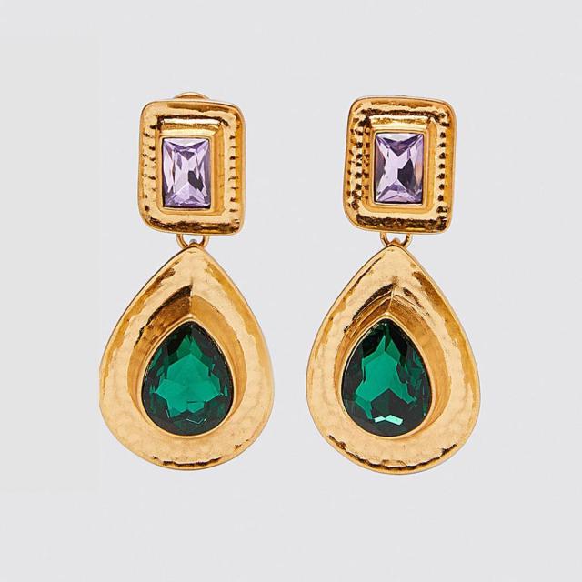 New ZA Crystal Drop Earrinigs For Women