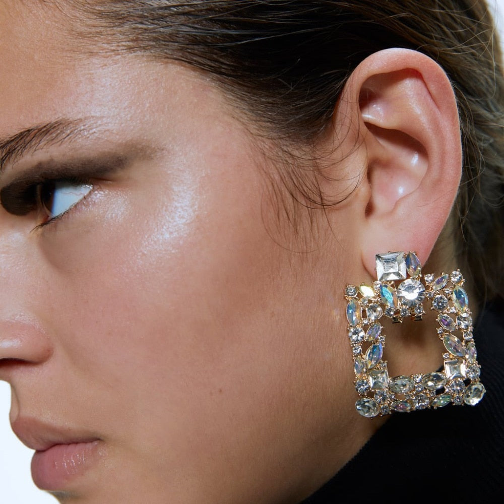 New ZA Crystal Drop Earrinigs For Women