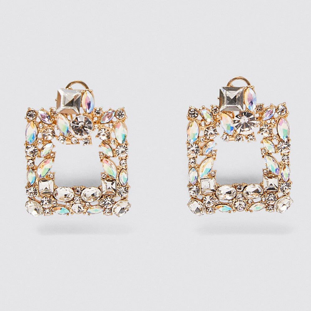New ZA Crystal Drop Earrinigs For Women