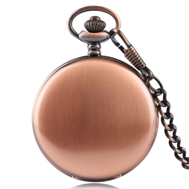 Black/Gold/Rose Golden/Silver Color Smooth Quartz Pocket Watches