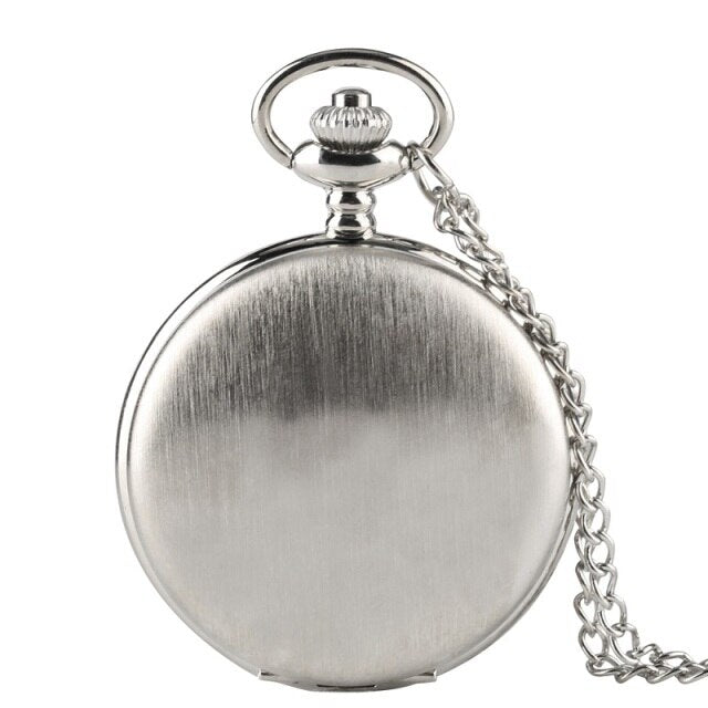 Black/Gold/Rose Golden/Silver Color Smooth Quartz Pocket Watches
