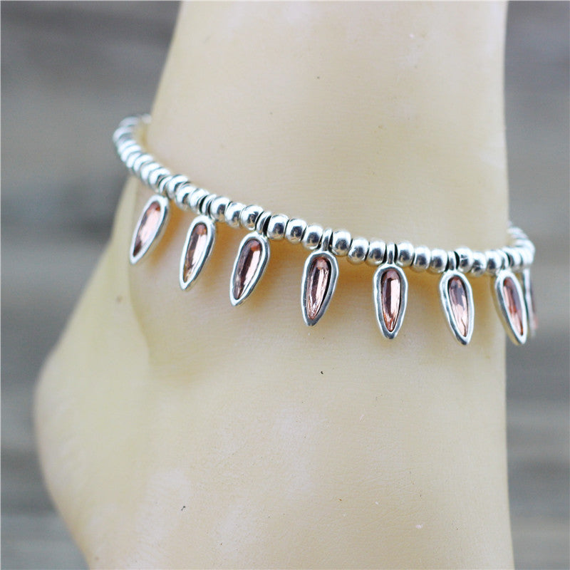 Fashion Summer Beach Foot Jewelry Coffee Beans Rope Anklets