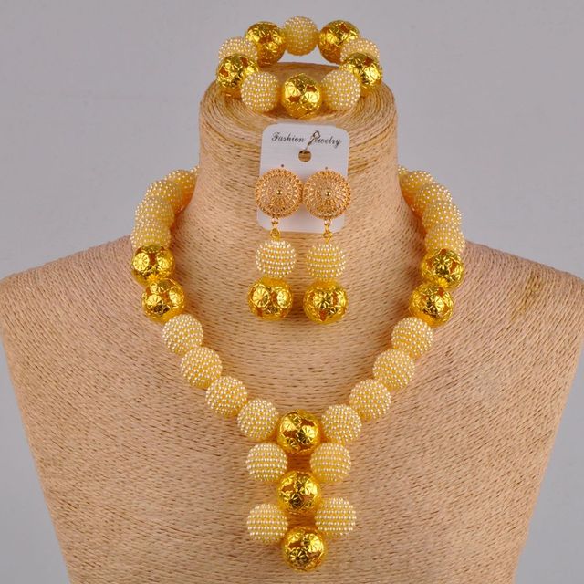 fuchsia pink costume necklace african jewelry set