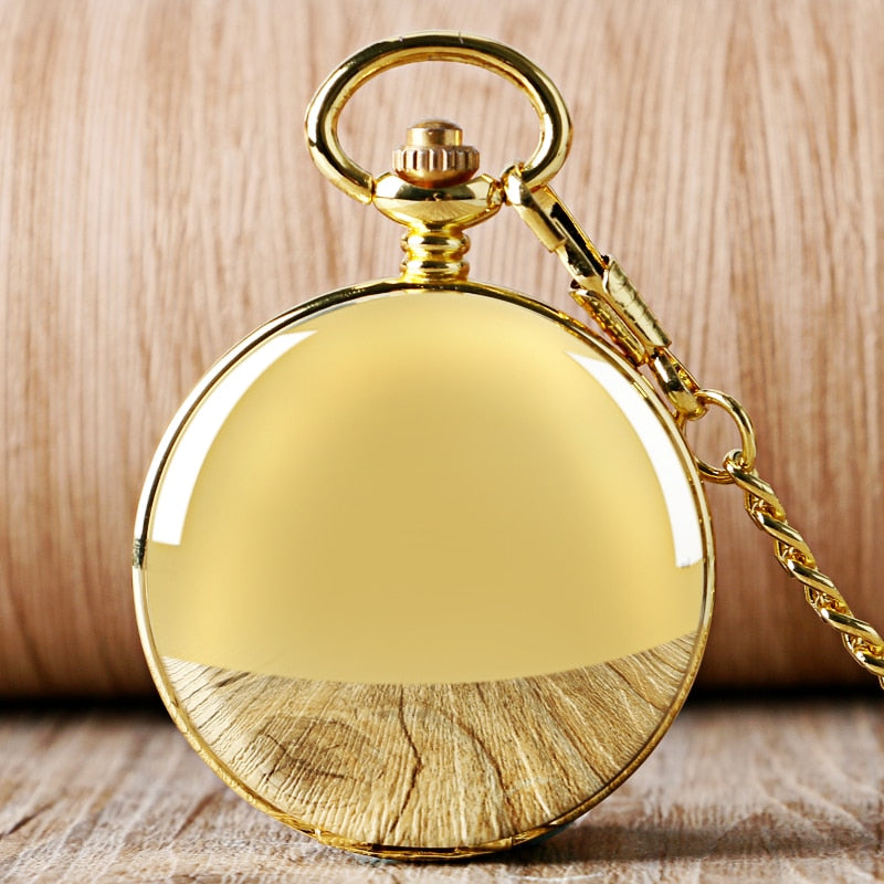 Christmas Gift Smooth Mechanical Pocket Watch