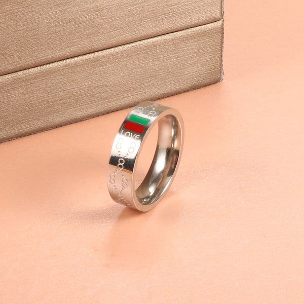 Anillo de acero inoxidable Anillos de boda de titanio para novias