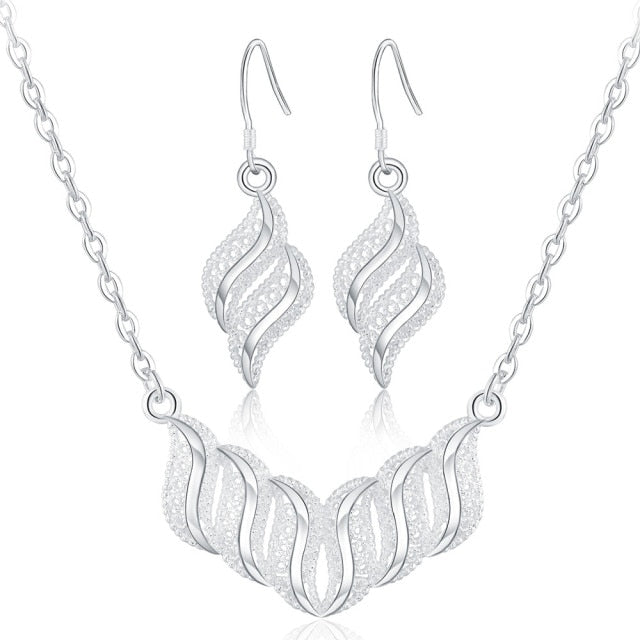 fashion cute Pretty Necklace Earring women party set