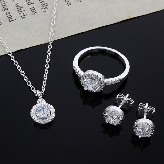 fashion cute Pretty Necklace Earring women party set