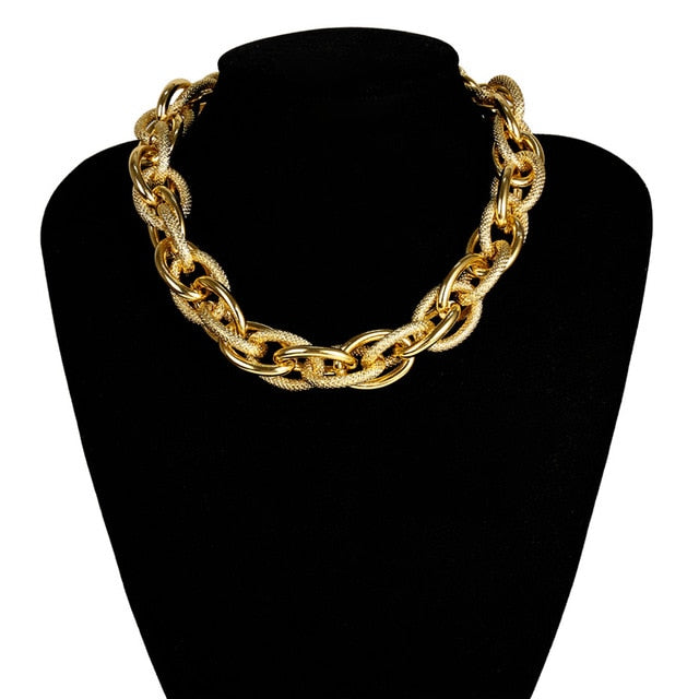Punk Lock Choker Necklace Pendant