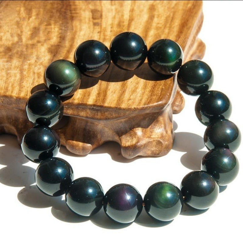 Natural Stone Obsidian Bracelet