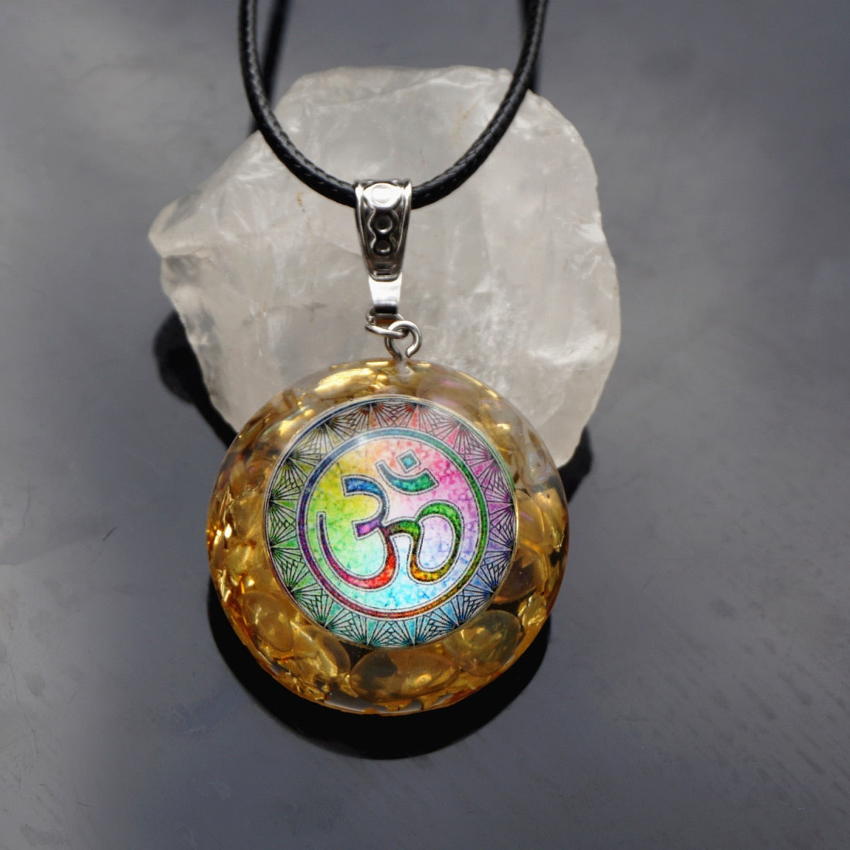 Moonstone   Chakra EMF Protection Pendant