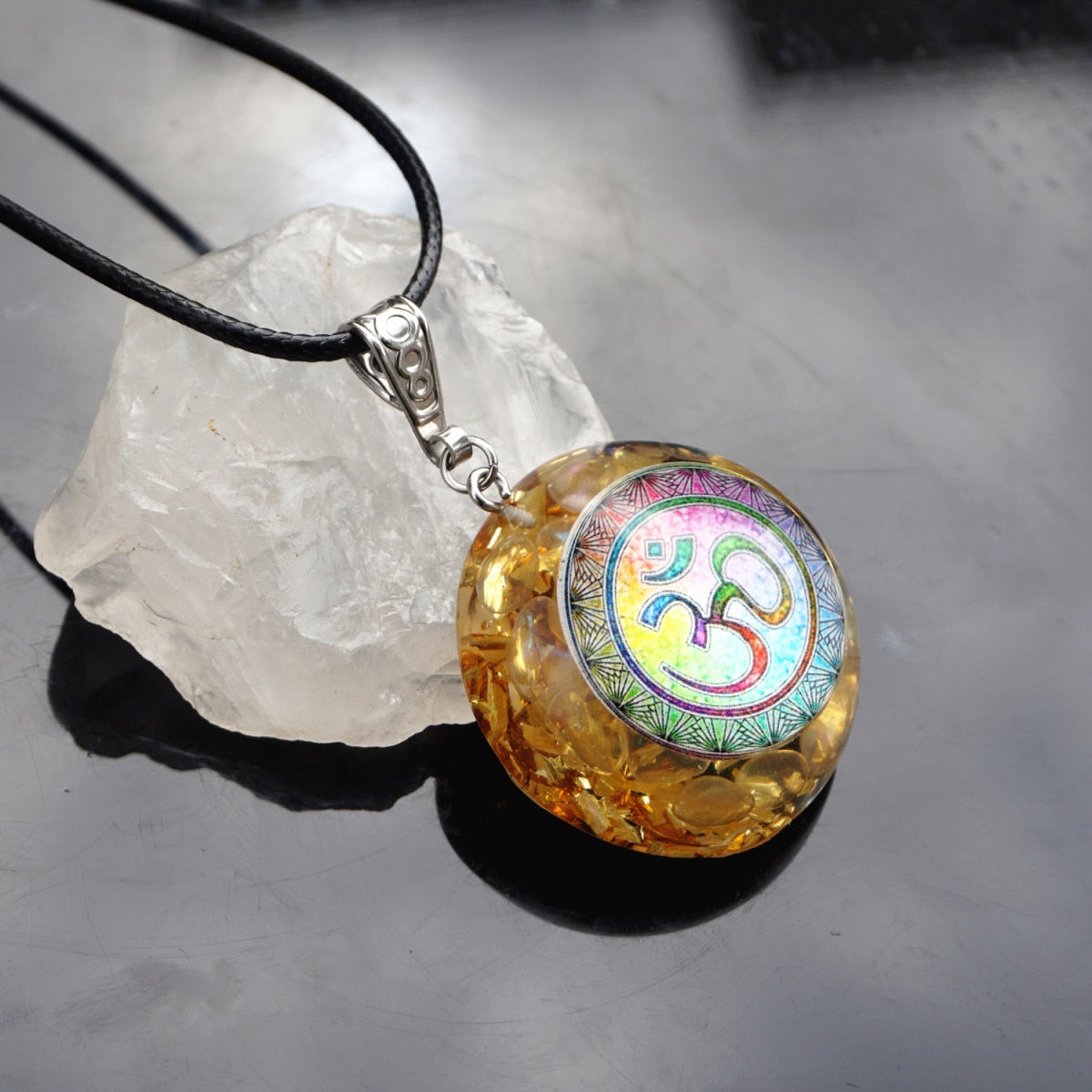 Moonstone   Chakra EMF Protection Pendant