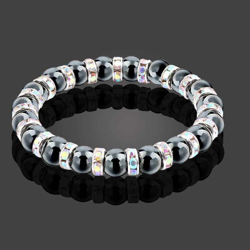Natural Hematite Beads Bracelets Men