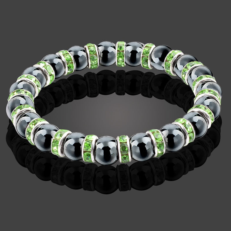 Natural Hematite Beads Bracelets Men