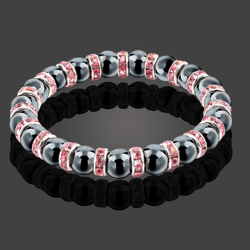 Natural Hematite Beads Bracelets Men