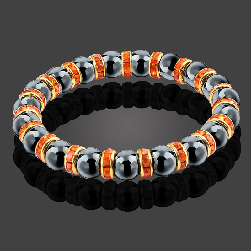 Natural Hematite Beads Bracelets Men