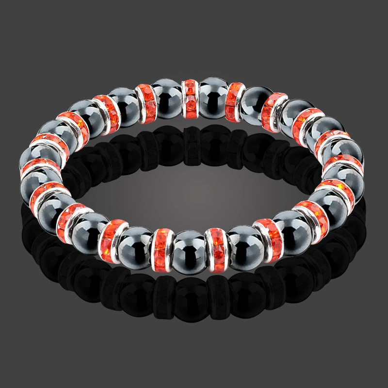 Natural Hematite Beads Bracelets Men