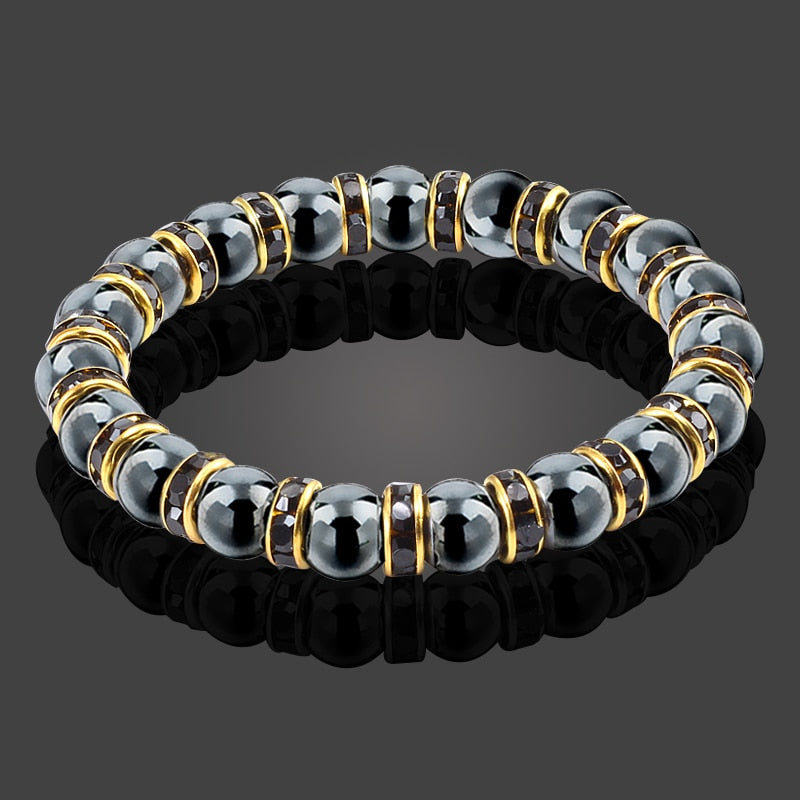 Natural Hematite Beads Bracelets Men