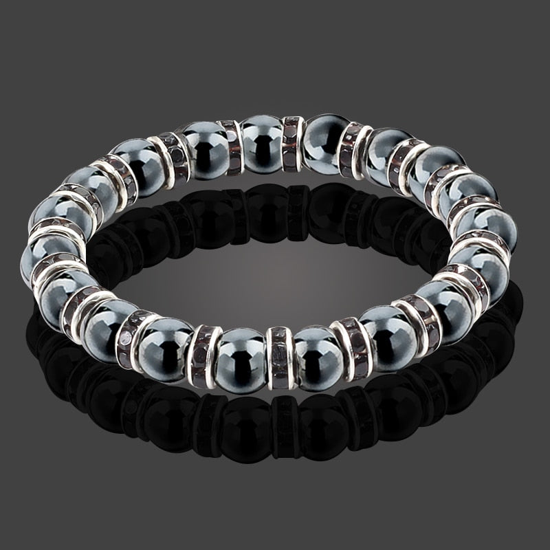 Natural Hematite Beads Bracelets Men