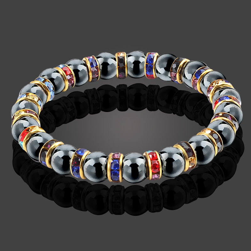 Natural Hematite Beads Bracelets Men
