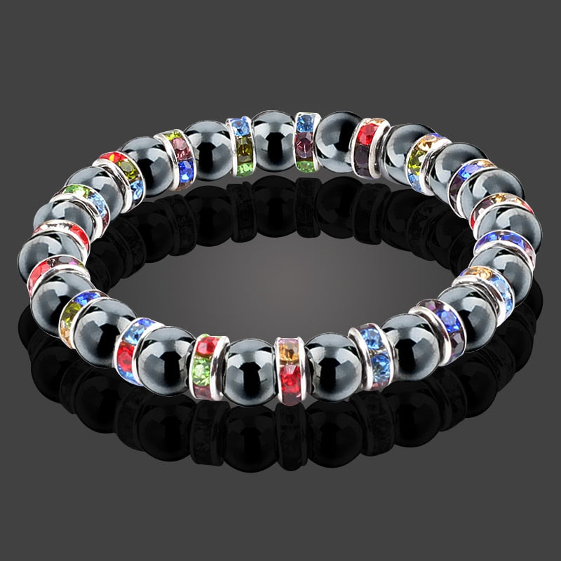 Natural Hematite Beads Bracelets Men