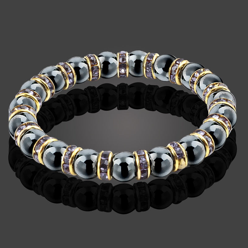 Natural Hematite Beads Bracelets Men