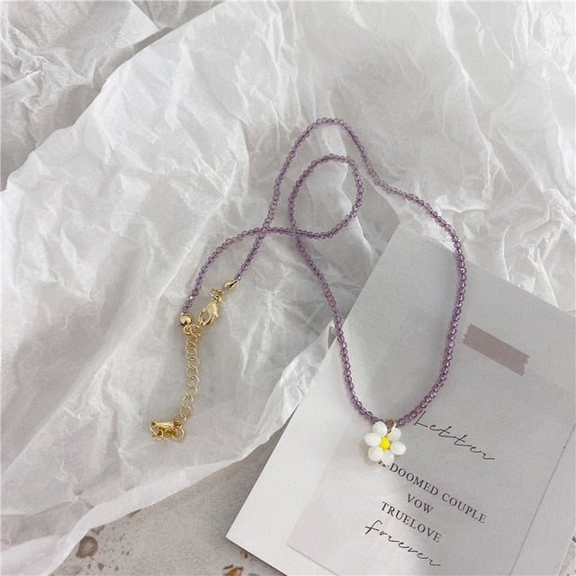 Sweet Cute Color Acrylic Butterfly Flower Pendant