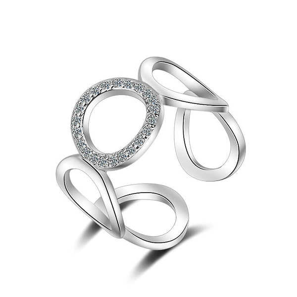Anillos geométricos de plata de ley 925