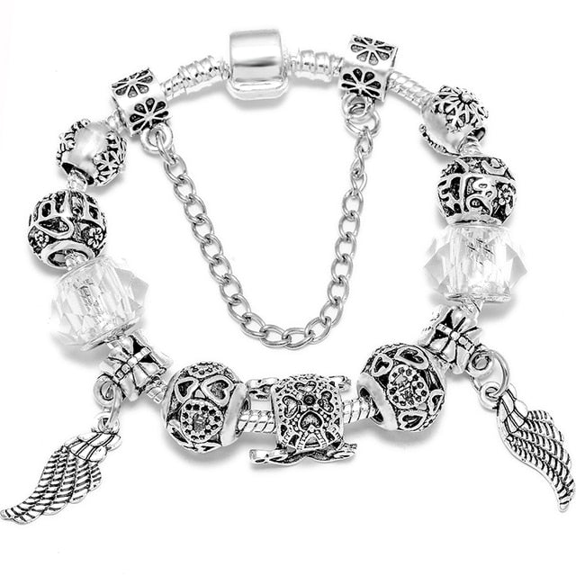 Men Original Streamer Crystal Beaded Fine Women Bracelet