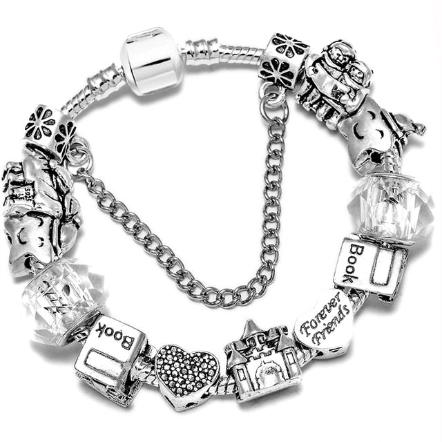 Men Original Streamer Crystal Beaded Fine Women Bracelet