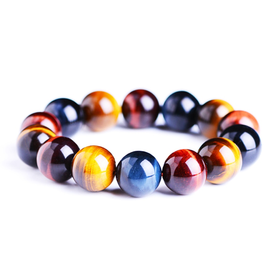 colorful Tiger eyes Beads Bracelet Men