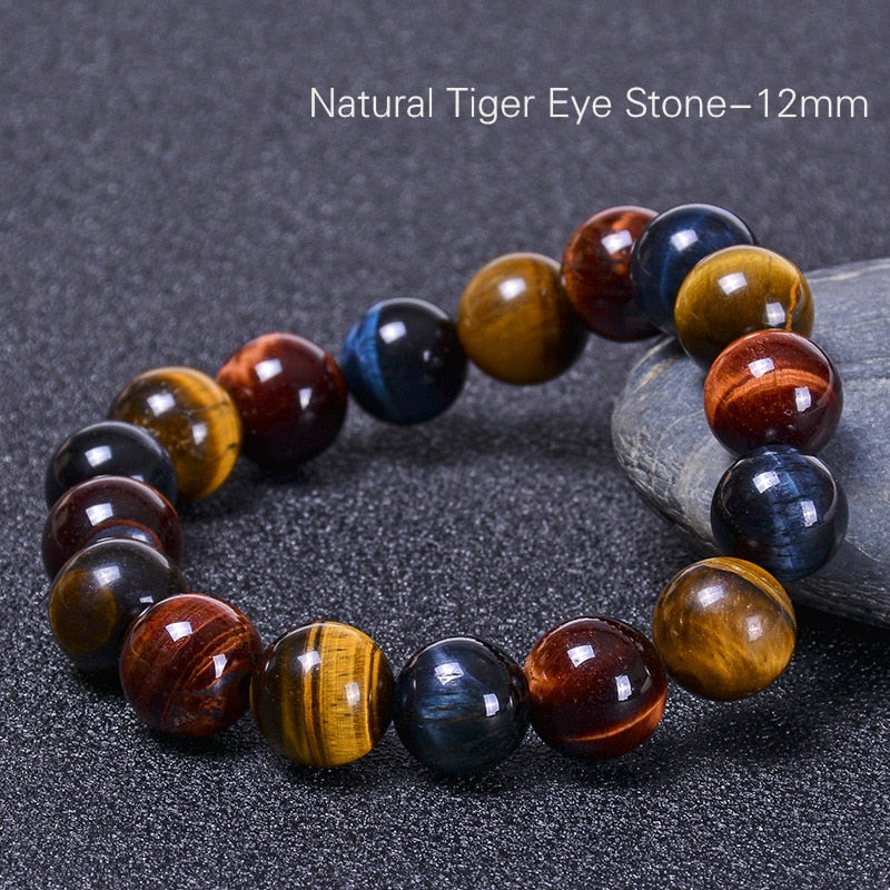 colorful Tiger eyes Beads Bracelet Men