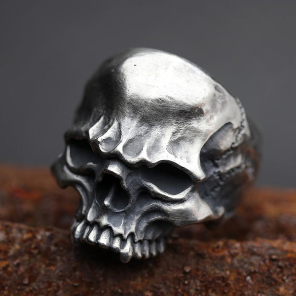 Fashion Vintage Skull Men‘s Ring Unique Cranium Biker 316L Stainless Steel Rings